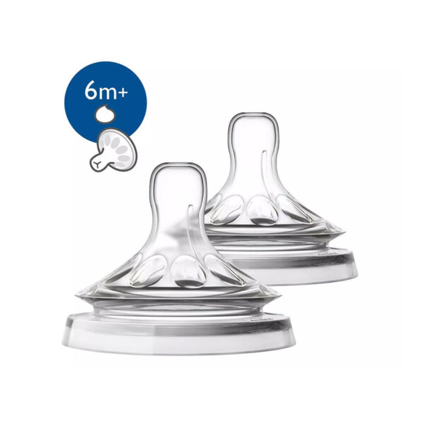 Philips Avent – Tetine Natural 2.0 Thick Feed 6M - Scf395/02