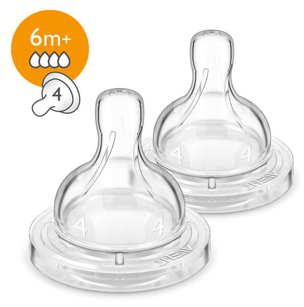 Philips Avent – Scf634/27 – Tétine Anti-Colic 6 Mois Et + (Débit Rapide)
