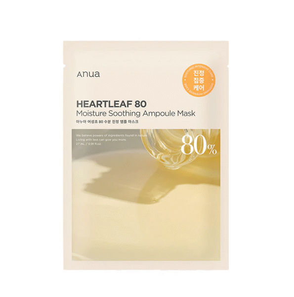 Anua – Heartleaf 80% Moisture Soothing Ampoule Mask