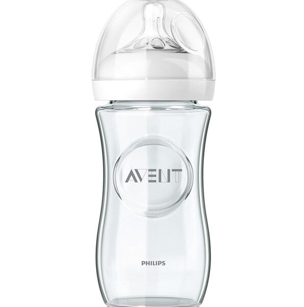 Philips Avent – Scf053/17 – Biberon En Verre Natural – 240Ml