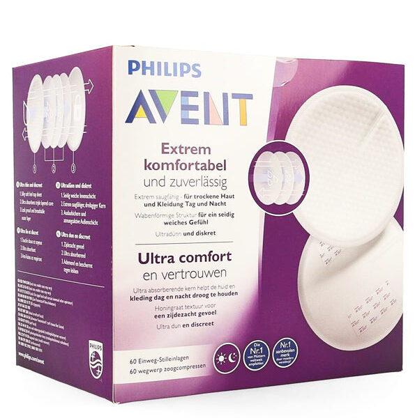 Philips Avent – Scf254/61 – Coussinets D’Allaitement X60