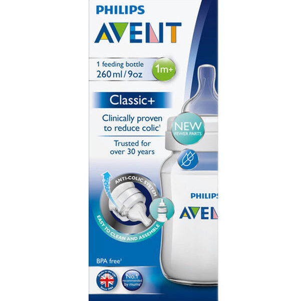 Philips Avent – Biberon Anti-Colic 260 Ml 1 Mois Scf813/61