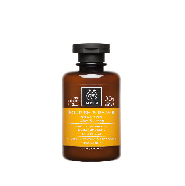 Apivita Shampooing Nourrissant Reparateur Olive & Miel