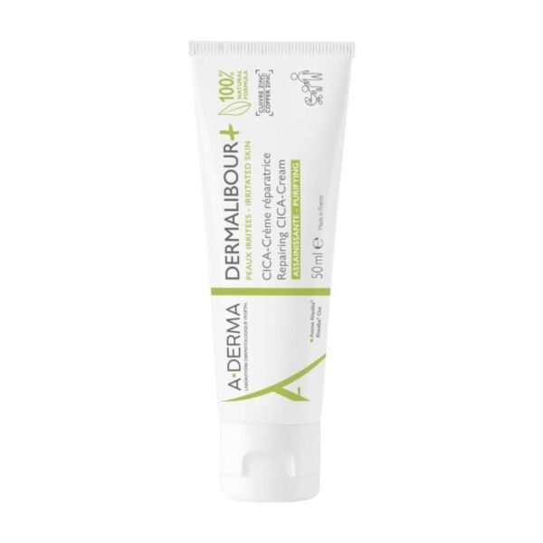 A-Derma – Dermalibour+ Cica-Crème Réparatrice 50 Ml