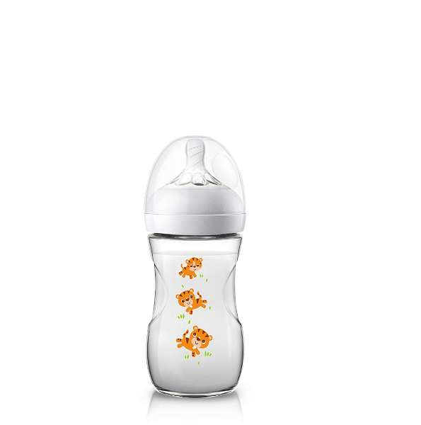 Philips Avent – Scf070/20 Natural Biberon Debit Lent Des 1 Mois Tigre 260Ml