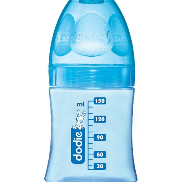 Dodie – Biberon Initiation+ Tétine Débit 1 Bleu 0-6 M 150 Ml