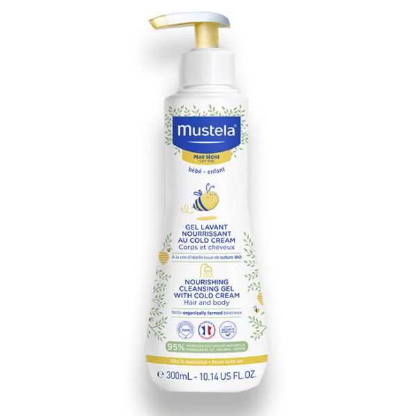 Mustela – Gel Lavant Nourrissant Au Cold Cream – 300 Ml