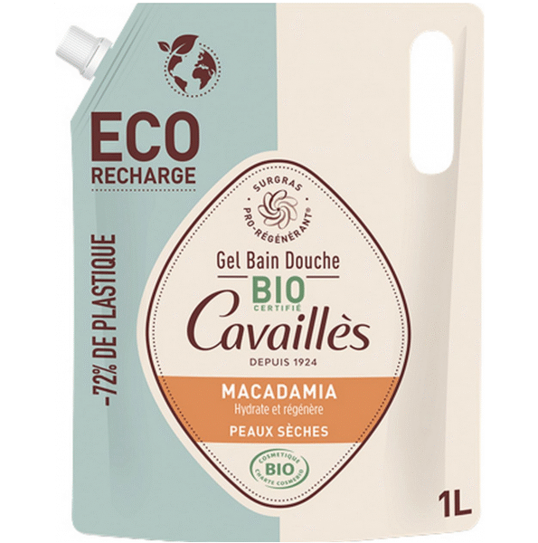 Cavaillès – Gel Bain Douche Macadamia Recharge 1L