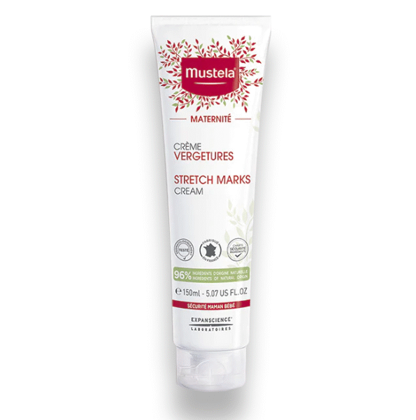 Mustela – Crème Prévention Vergetures 3 En 1 - Tube De 150 Ml