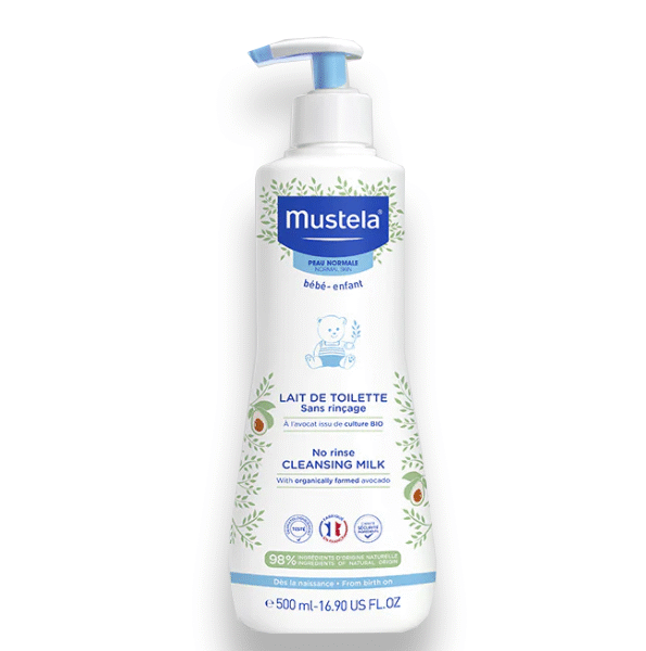 Mustela – Bébé Lait De Toilette Sans Rinçage – 500 Ml