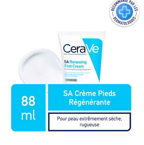 Cerave – Sa Crème Pieds Régénérante – 88 Ml