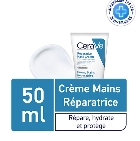Cerave – Crème Mains Réparatrice – 50 Ml