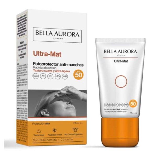 Bella Aurora –  Ultra Mat Gel Photoprotecteur Anti Taches Spf 50 50 Ml