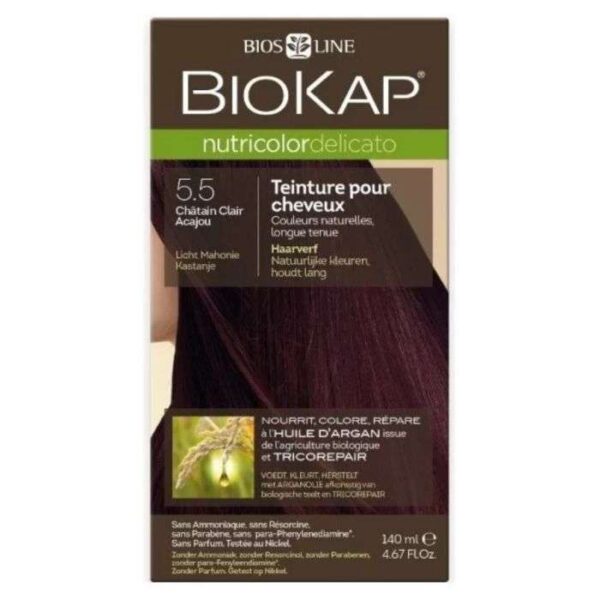 Biokap – Nutricolor Delicato 5.5 Chatain Clair Acajou