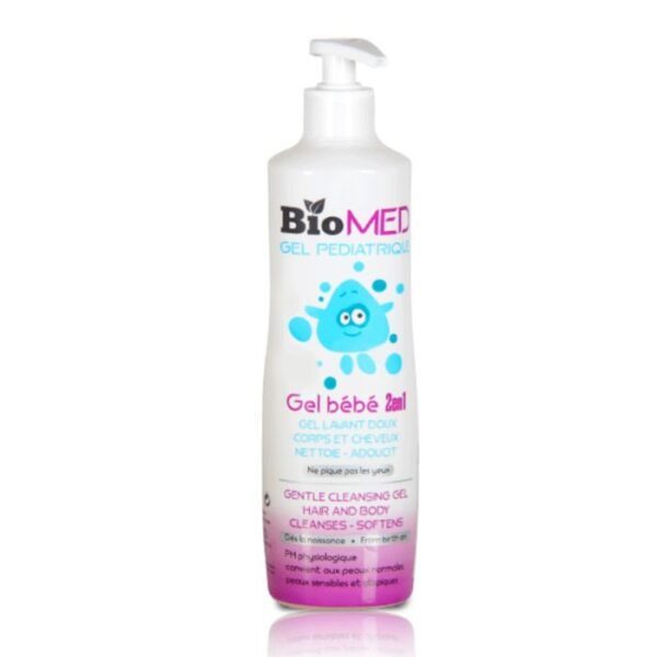 Biomed Gel Pediatrique Gel Bebe 2 En 1 Gel Lavant Doux 500 Ml