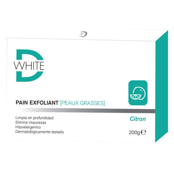 D-White – Savon Pain Exfoliant Peaux Grasses – 200G