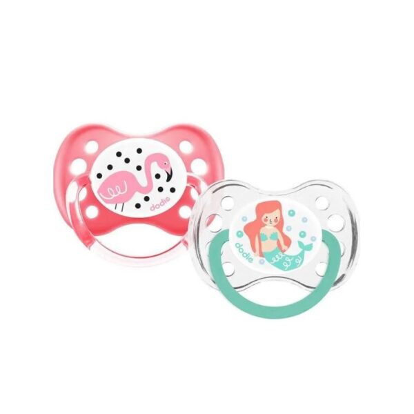 Dodie – Sucette A18 +6M Duo Sirene/Flamand