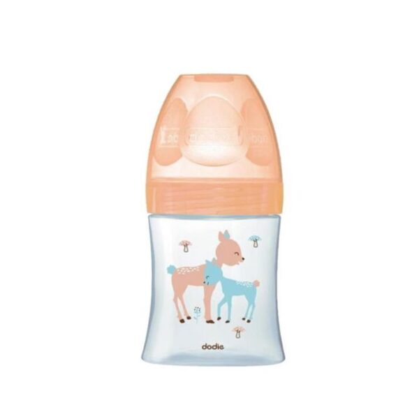 Dodie – Biberon Sens+ Verre 150Ml Beige Biche 0-6 M Tét Plate D1