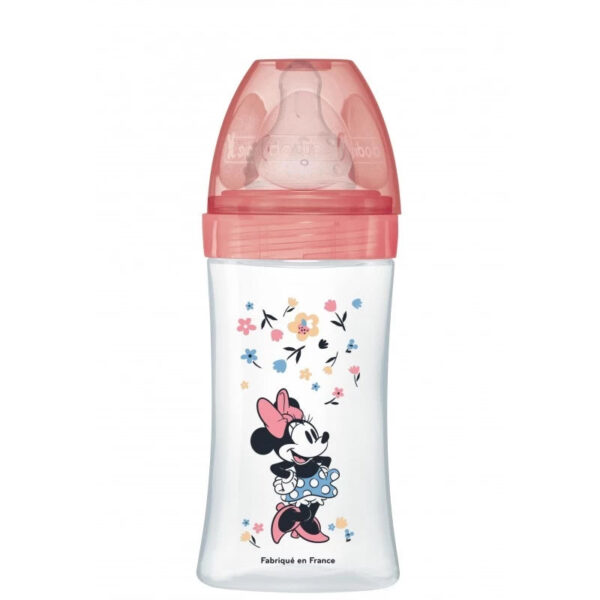 Dodie – Biberon Initiation+ 270Ml Minnie Rose 0-6 M Tetine Ronde 2
