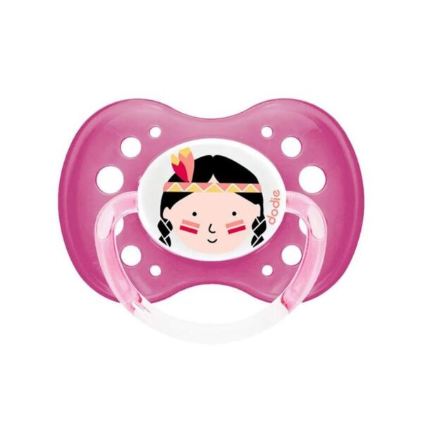 Dodie – Sucette Anatomique A37 +18M Fille Indienne Princesse Fleurs
