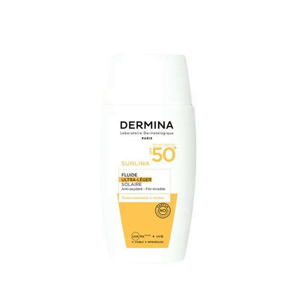 Dermina – Sunlina Fluide Ultra Leger Spf 50+ Invisible 50 Ml