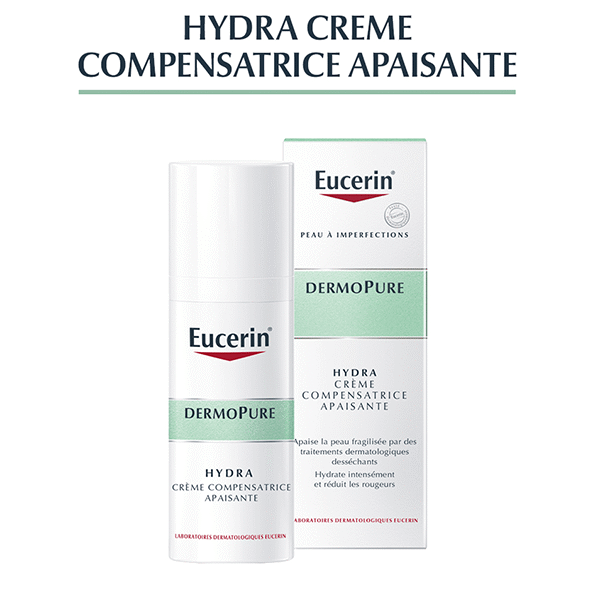 Eucerin – Hydra Crème Compensatrice Apaisante Dermopure – 50 Ml
