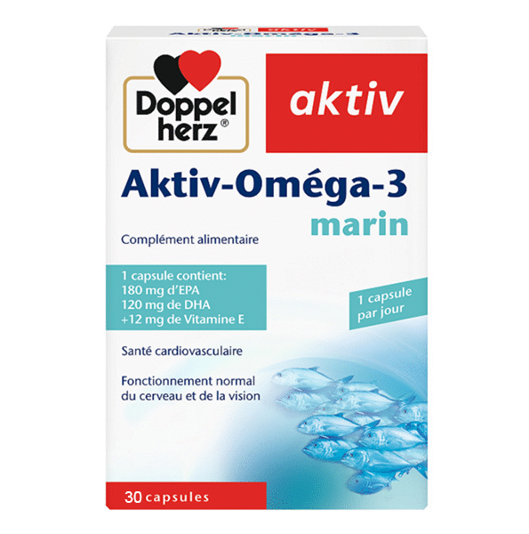 Doppel – Herz Aktiv Omega-3 Marin 30 Capsules