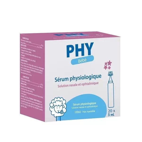 Gilbert – Phy Sérum Physiologique 20*5Ml