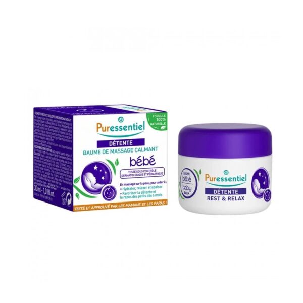 Puressentiel – Détente Baume De Massage Calmant Bébé 30Ml