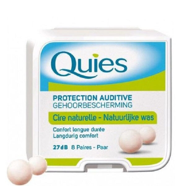 Quies – Protection Auditive Cire Naturelle 8 Paires