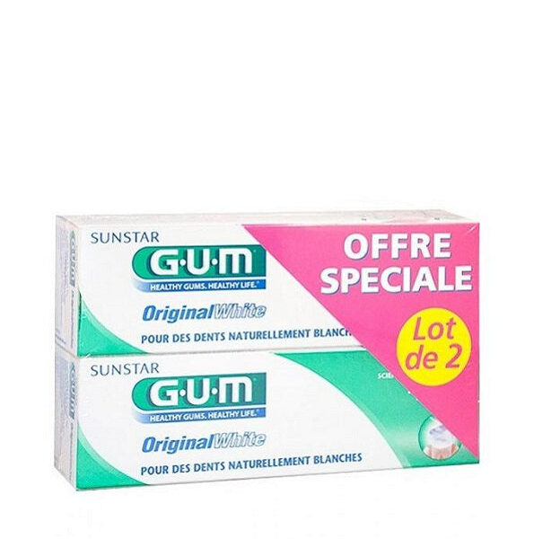 Gum – Dentifrice Original White 75Ml Lot De 2